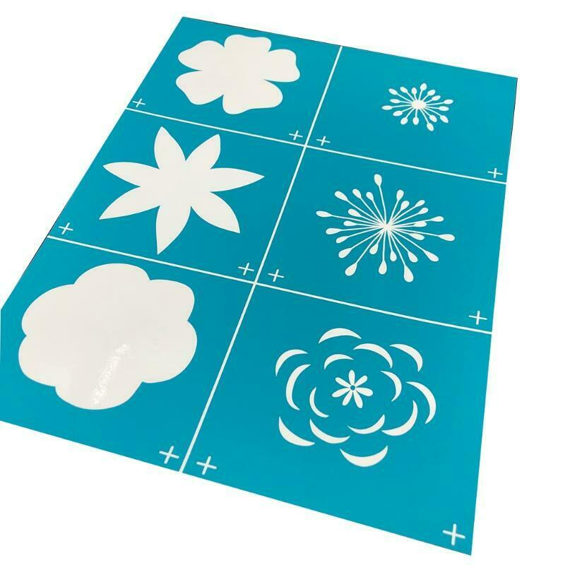 Snowflake Flower Self-Adhesive Silk Screen Printing Stencil for Painting T-Shirt