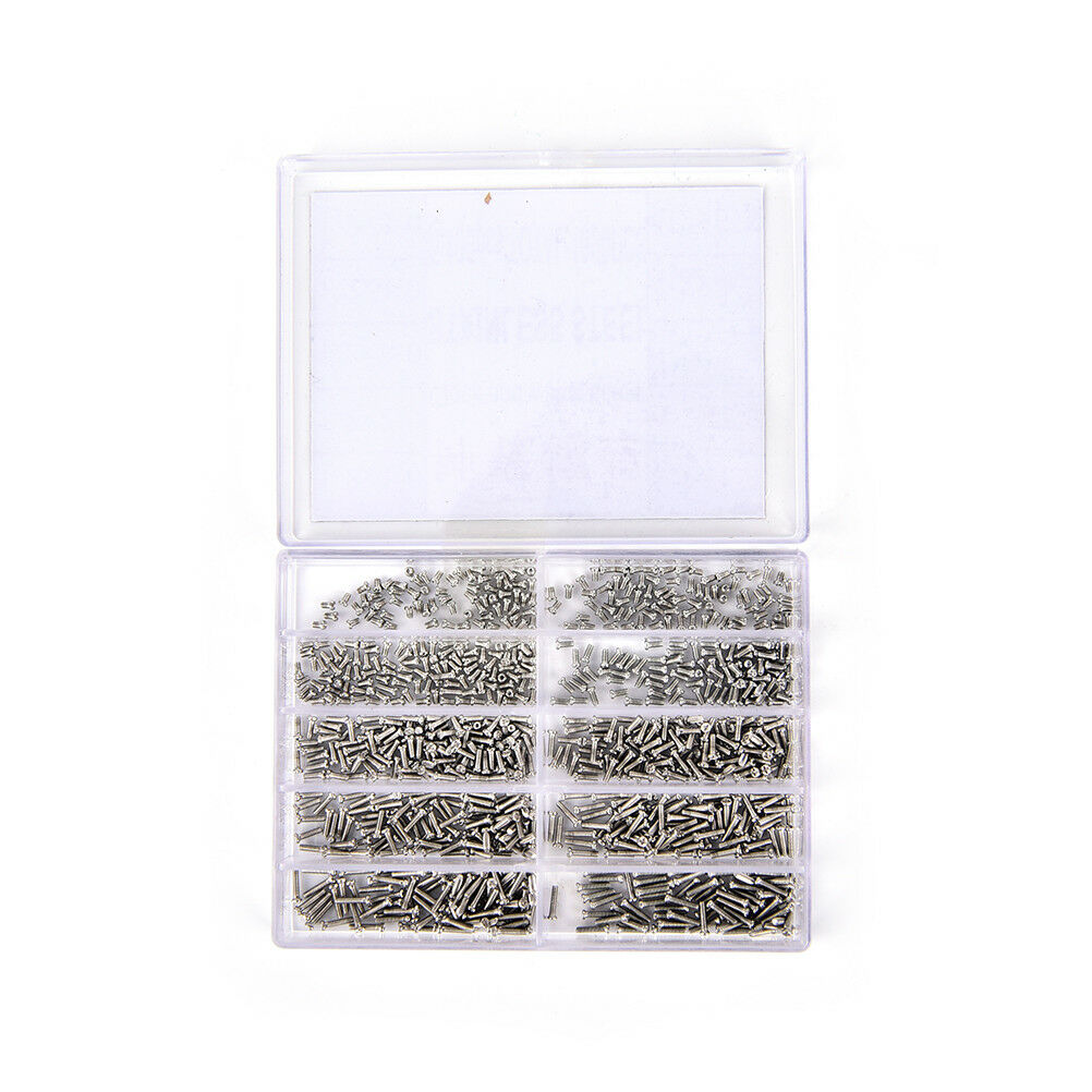 1000pcs/set Assorted Screws For Watch Eye Glasses Watchmaker Repair Part T.l8