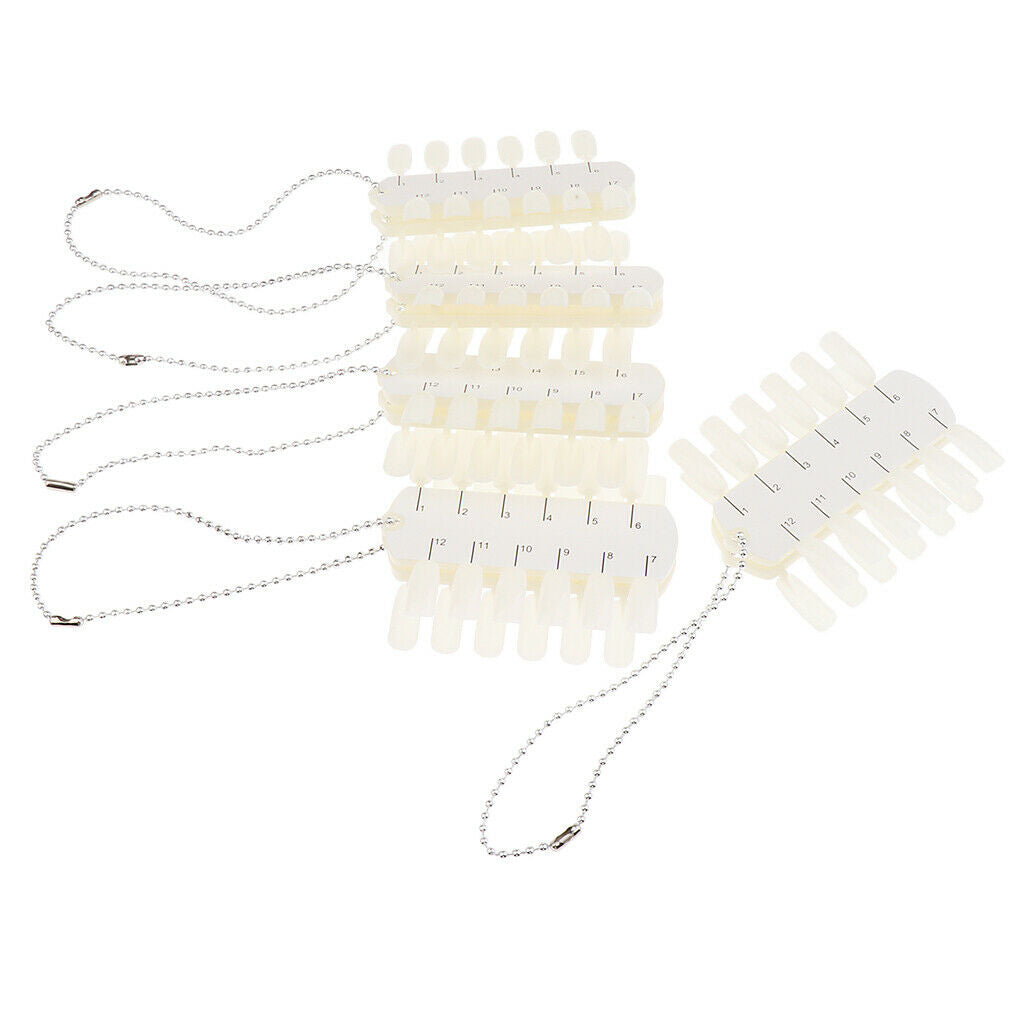 100pcs Polish UV Gel Color Display Ring Sticks Wheel Tips Board Nail Art Design