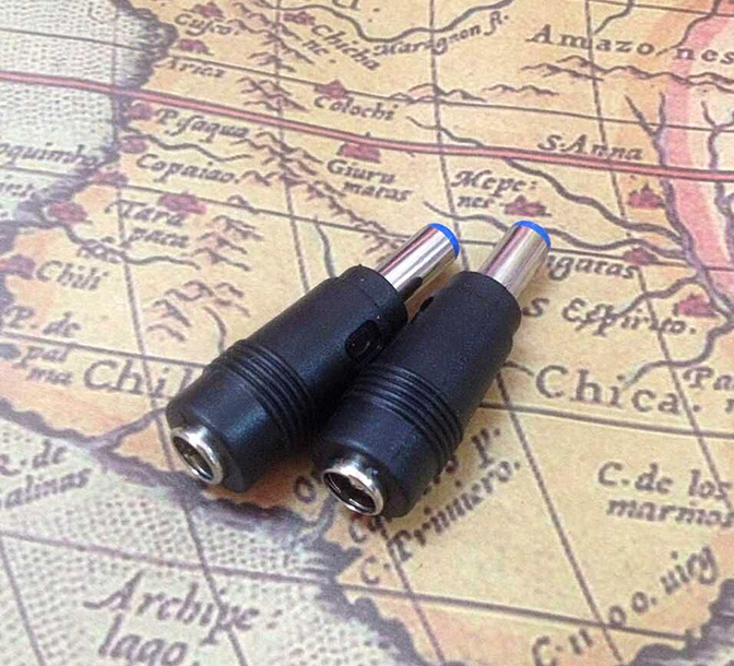 10pcs 5.5mm x 2.5mm feMale Plug to 5.5mm x 2.1mm male Jack DC Power Adapter