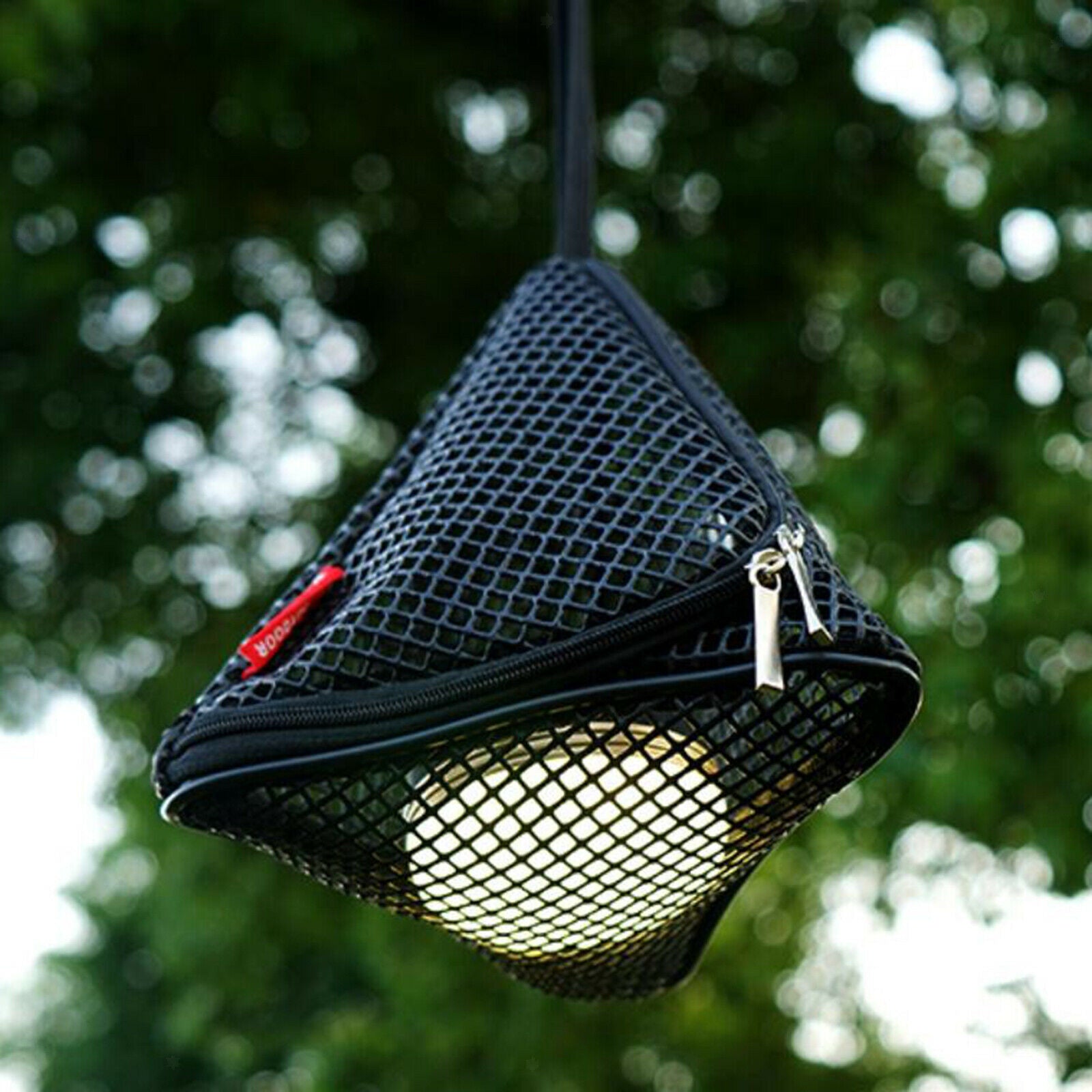 2X Outdoor Drying Hanging MeshStorage Net Tent Food Dryer Net Basket 40x43cm