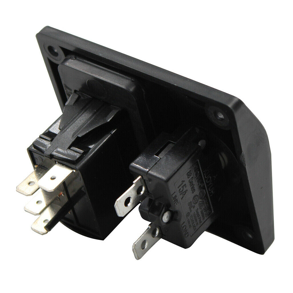Seaflo Three-Way Bilge Pump Switch Aluminum Panel Automatic Off/Manual 12V & 24V