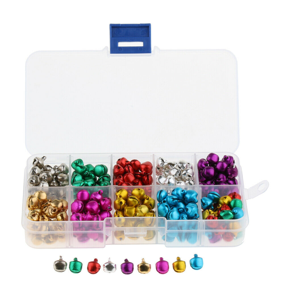 Jingle Bells, 300 Pieces 8MM Craft Bells, DIY Bells for Wreath, Charm, Pendant