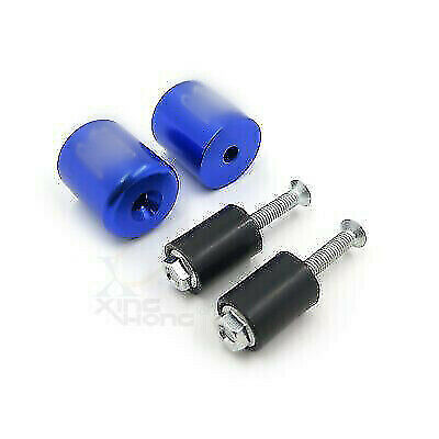 Handlebar Bar End Slider Blue Rubber For Suzuki TL1000S 97-01/Bandit 1200 97-00