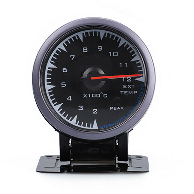 12V 2.5'' 60mm Exhaust Gas Temp Gauge 7 Color Light LED Pointer EGT w/ Sensor
