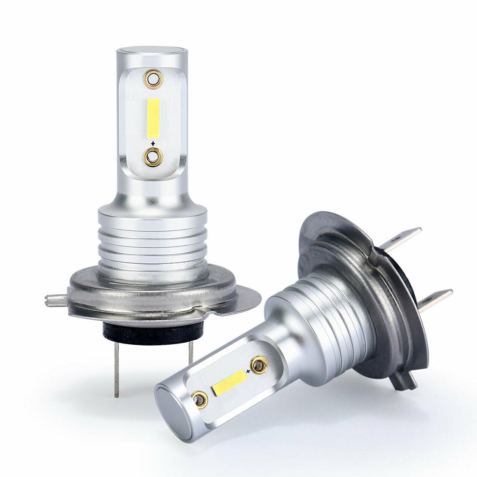 2x H7 LED Headlight Bulb Kit High Low Beam 100W 30000LM Super Bright 6500K White
