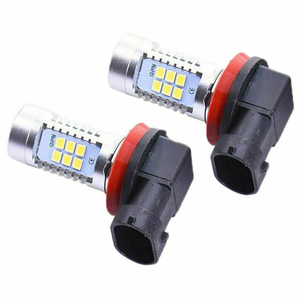 2X LED Fog Light Bulb H8 H9 H11 Fog Light Bulb 6000K White High Power 200W Lamps