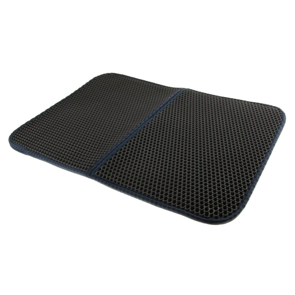 Waterproof Cat Litter Mat Trapper Foldable Pad Pet Rug Foam Mat Gray
