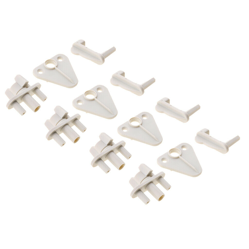 4x Plastic Marine Pontoon Boat Replacement Safety Door Gate Latch Fit for 1, 1