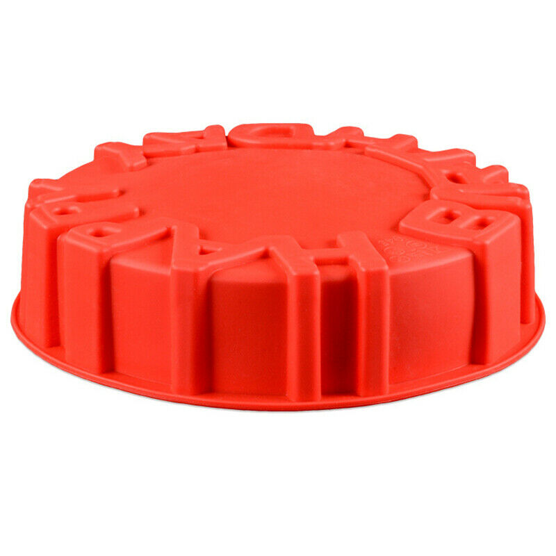 Round Silicone Cake Baking Mold DIY Birthday Bakeware Pastry Cake Decor T.l8