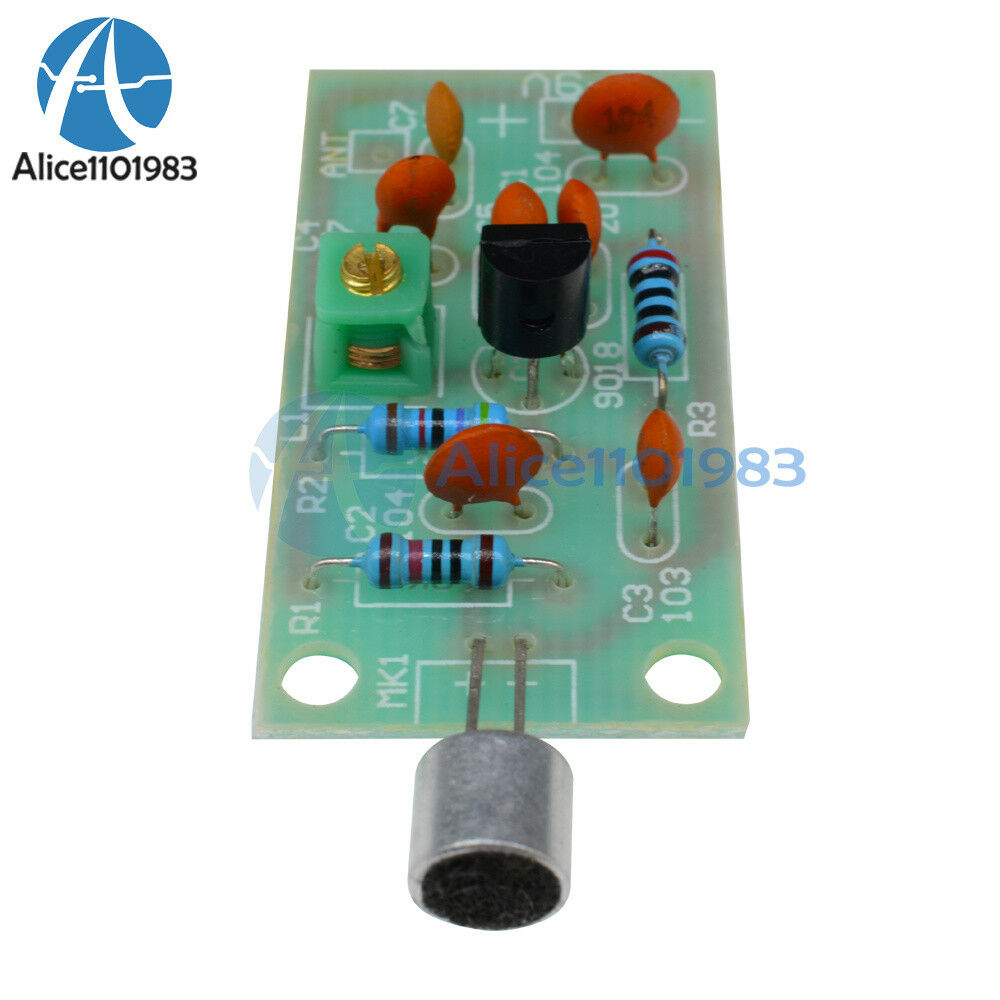 2PCS Wireless Microphone Ham FM Wireless Radio Transmitter Module 3-5V 91-103MHz