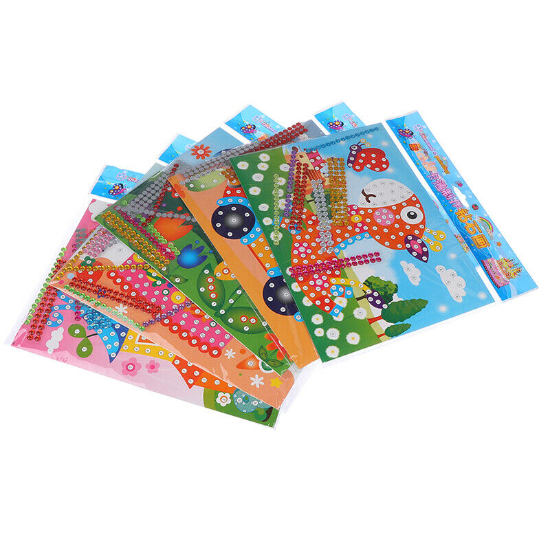 2Pcs DIY Diamond Handmade Stickers Crystal Paste Painting Mosaic Puzzle T.l8
