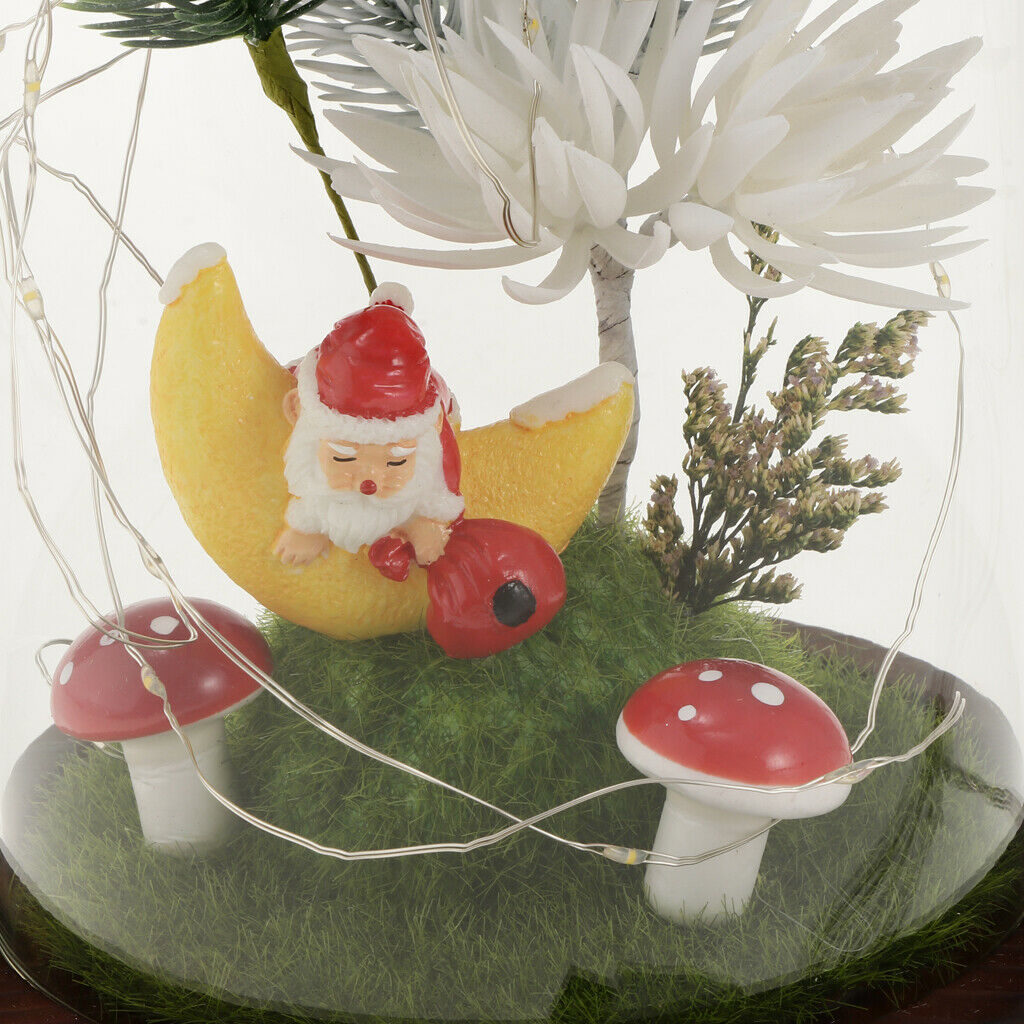 LED USB  Light Santa Claus Immortal Preservation Vase Christmas Decor