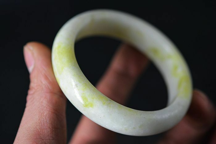 Excellent Chinese natural jade Carved beautiful bracelet bangle AAA++