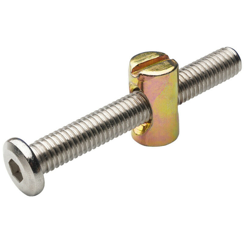 20PcsM8 Furniture Hardware Children's Bed Accessories Screw Hammer Nut Cross HO1