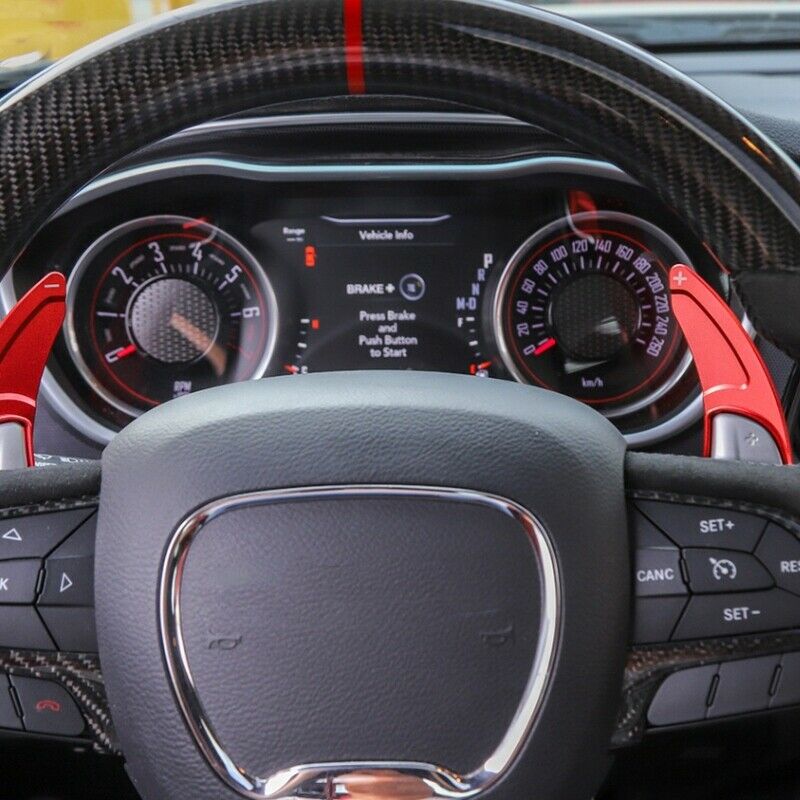 Stee Wheel DSG Shifter Paddle Extension for Dodge Challenger/Charger 2015 2016W6