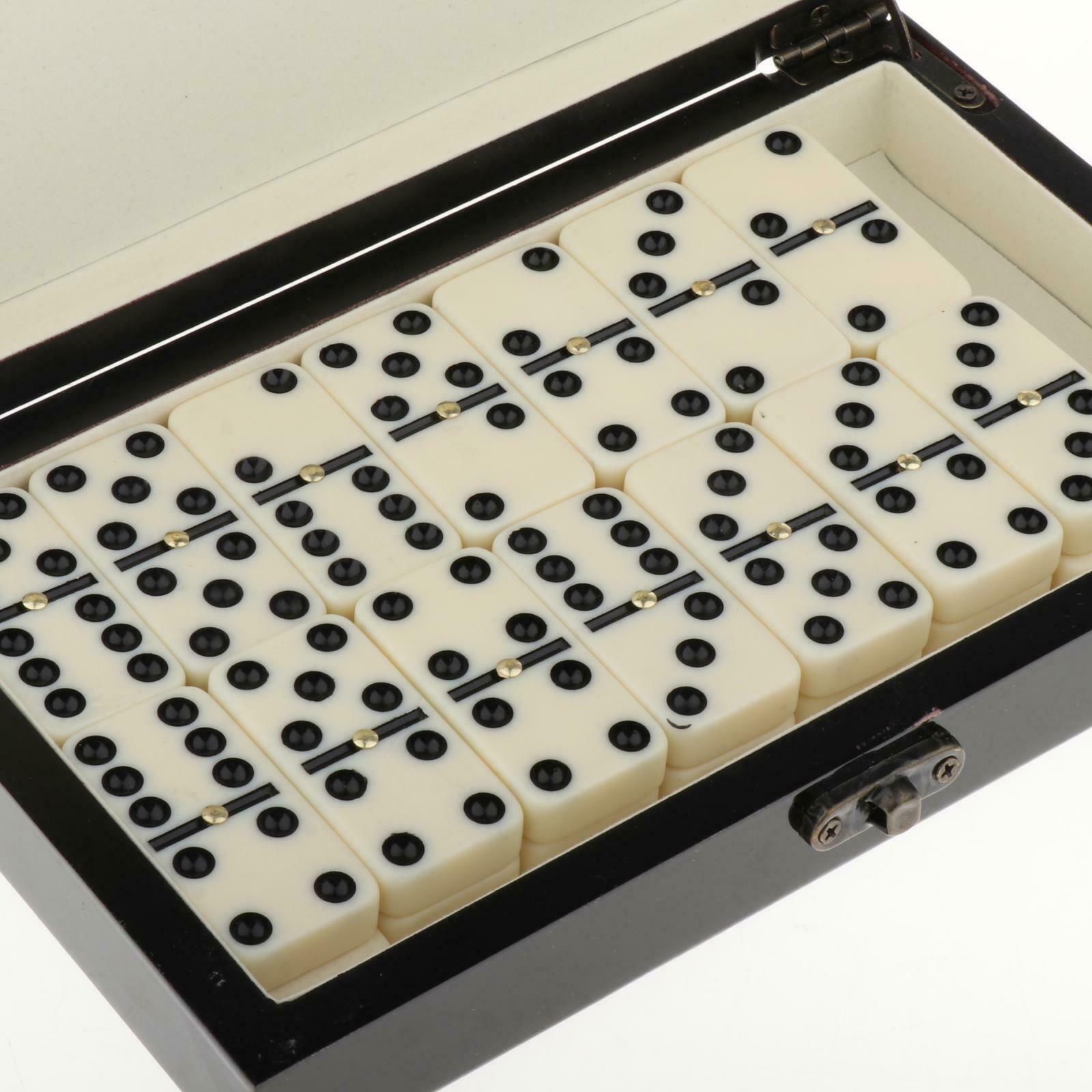 Retro Dominoes Tiles Set Traditional Board Travel Game Toys Board Game Travel
