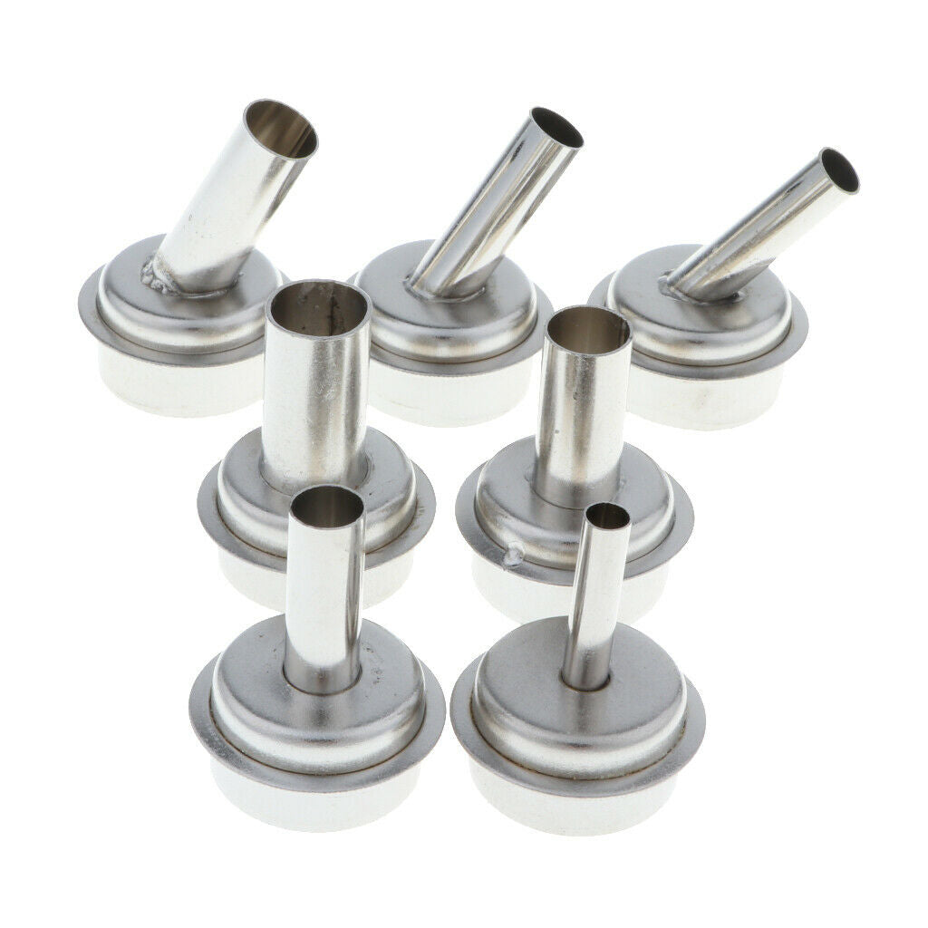 7 Pack Universal Heat Gun Nozzle Hot Air Desoldering Station Gun Mouth