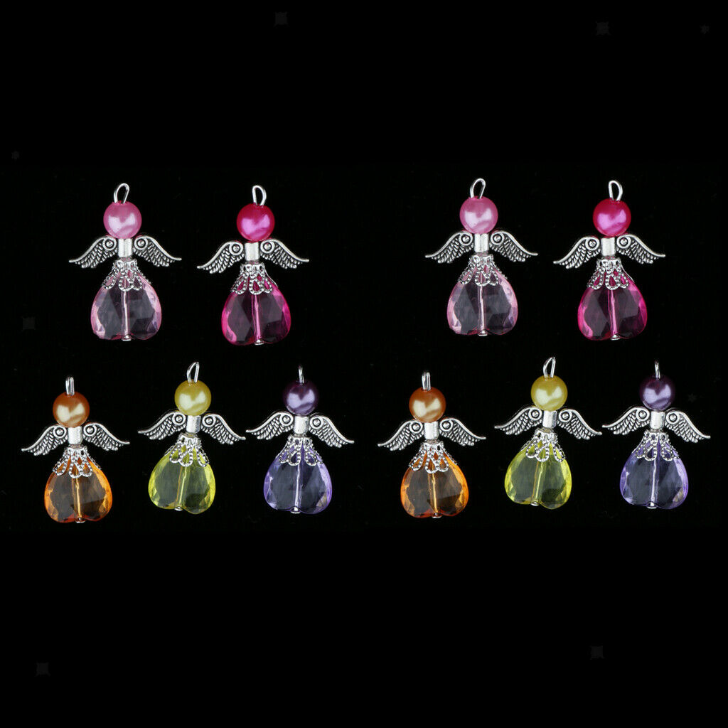 10 Pieces Colorful Butterfly Jewelry Accessories Crafting Charms