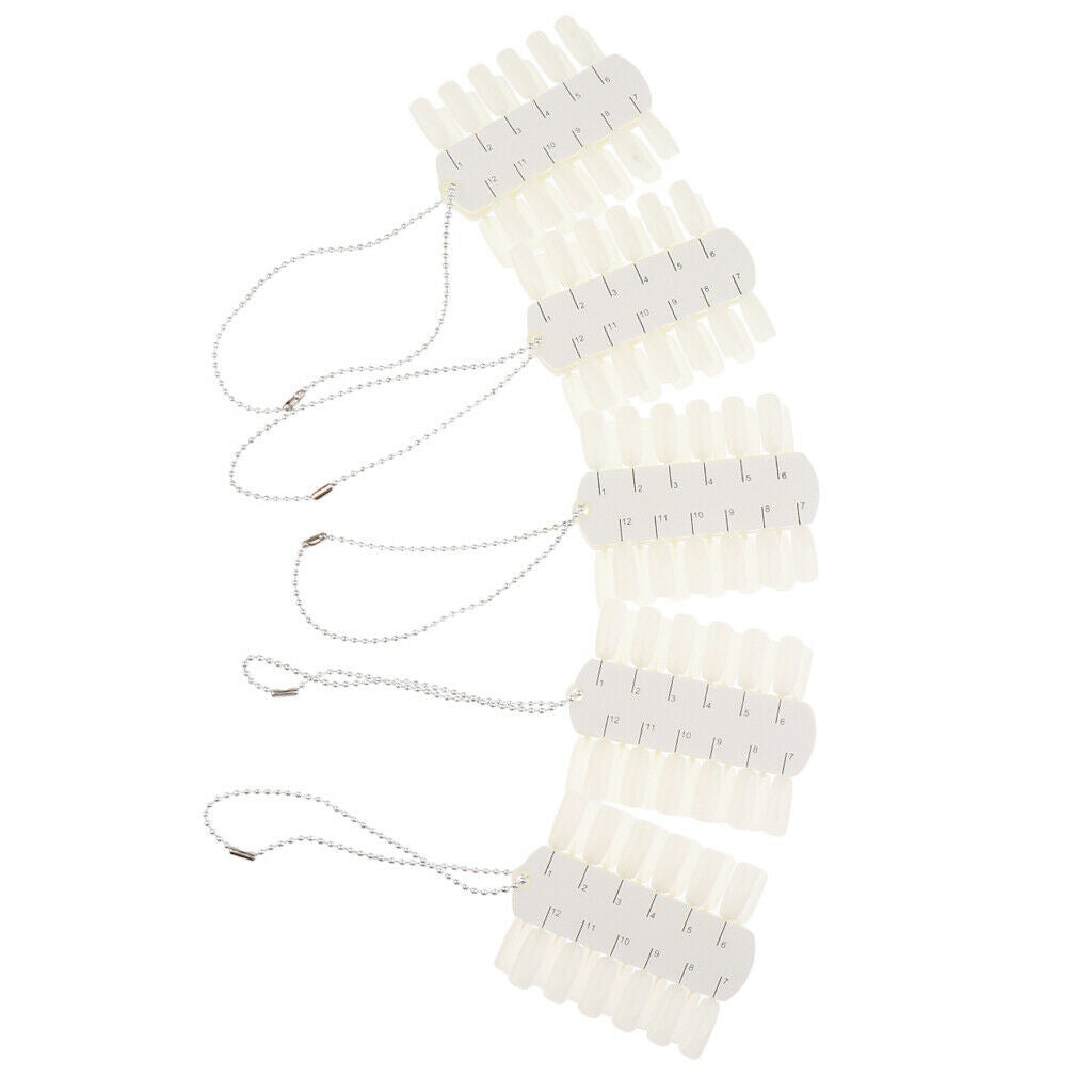 100pcs Polish UV Gel Color Display Ring Sticks Wheel Tips Board Nail Art Design