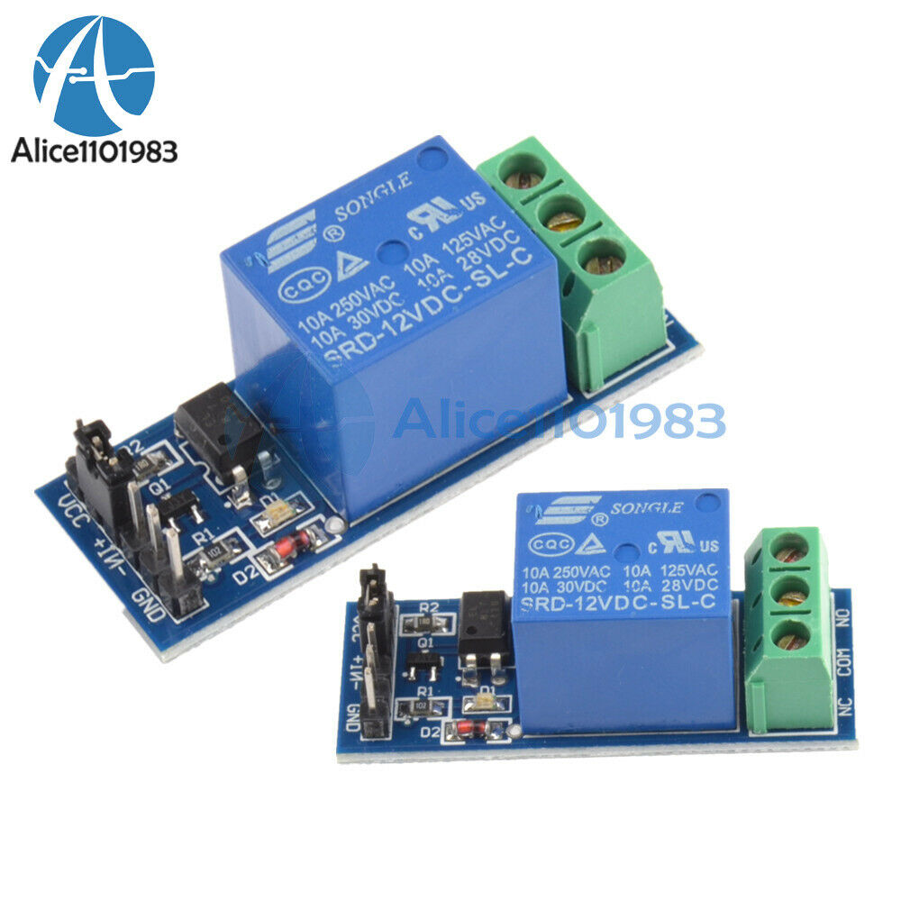 10PCS 12V 1-Channel Relay One Module Optocouple Board Shield For PIC AVR Arduino