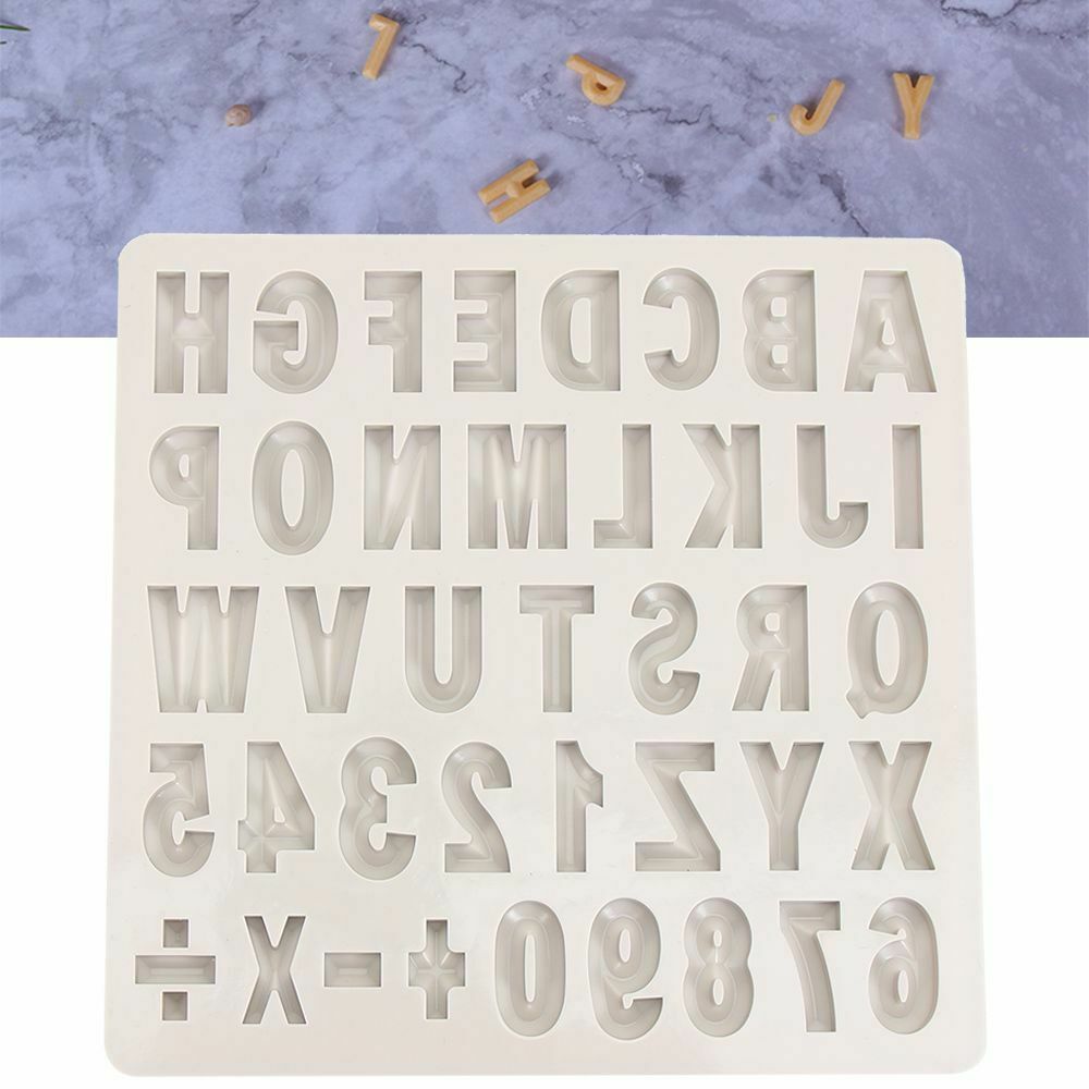 Number Fondant Cake Letter Mold Silicone Decorating Tools Baking Accessories