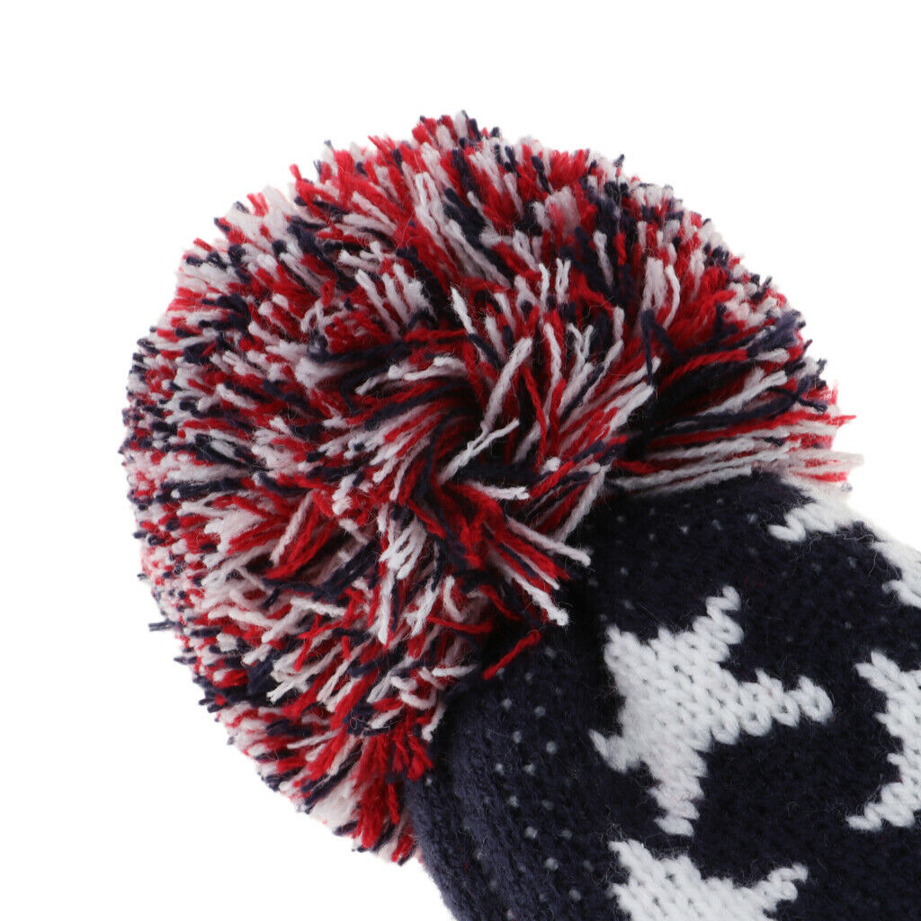 Knitted Golf Club Head Covers Driver Fairway Wood Sock Headcover Suitable for