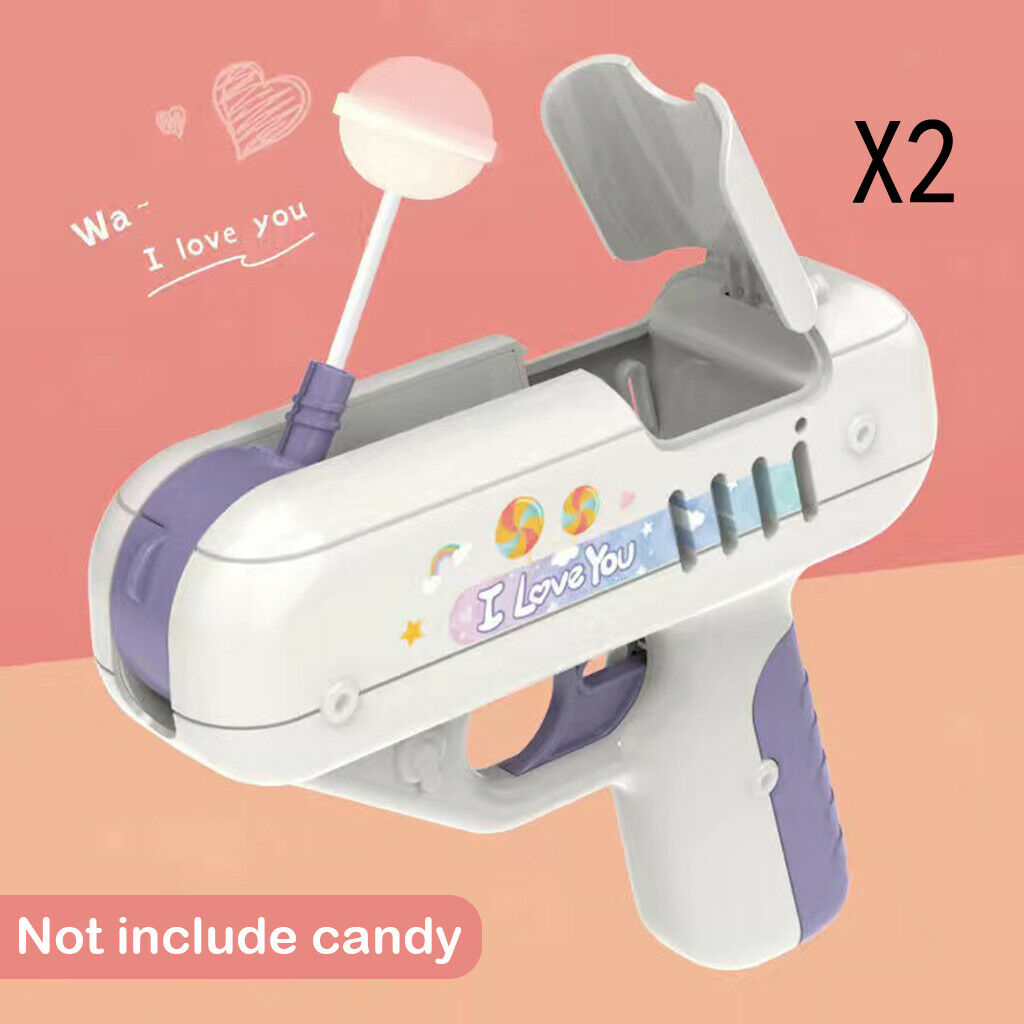 2Pieces Novelty Lollipop Gun Sugar Over 6 years Old Birthday Gifts Fun Play