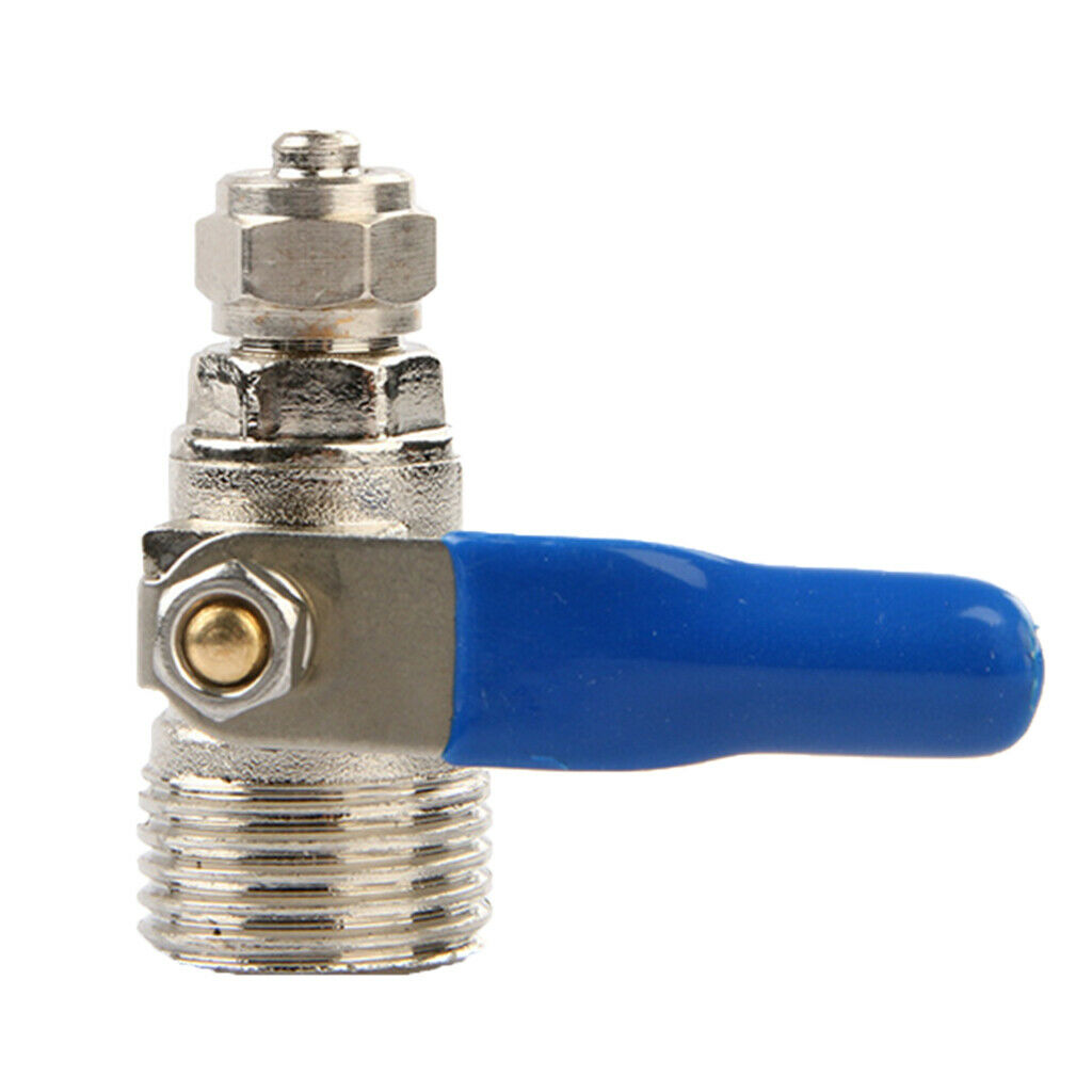 Zinc Alloy Ball Valve For Water Oil Non-corrosive Liquid as described Blue