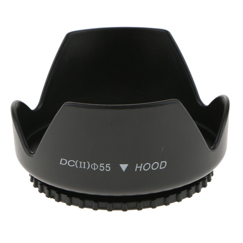 55mm Flower Lens Hood for Canon Nikon Panasonic Sony Pentax Camera .