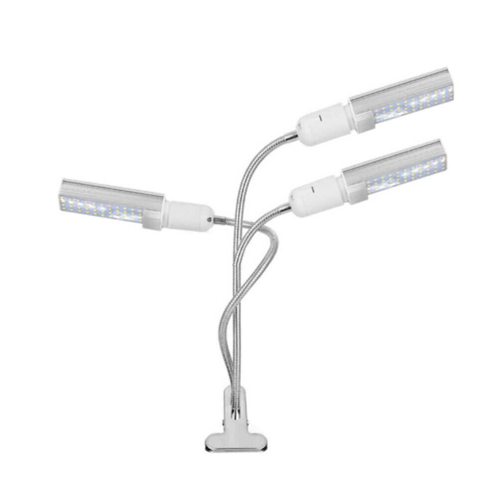 LED Grow Lights Sunlike 68W 132 LED 3-Head Plant Grow Light with Auto ON/Off