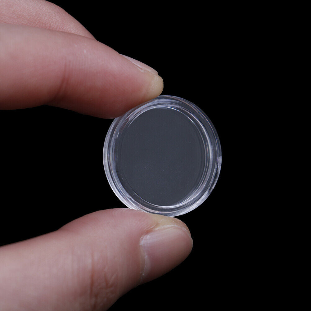 10Pcs 20mm plastic round applied clear cases coin storage capsules holder.l8