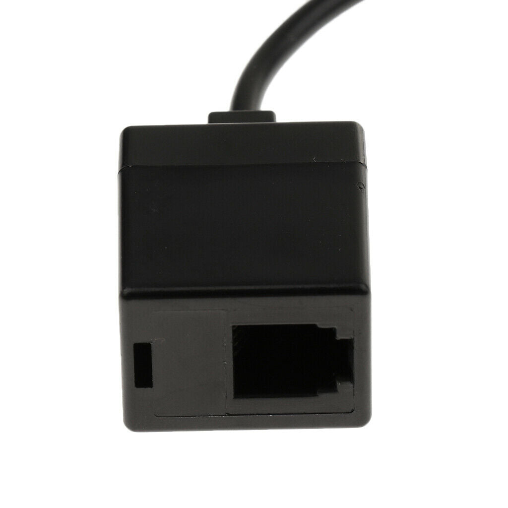 RJ9 4P4C Male Plug to RJ9 Modular Female Connector Handset Adapter Splitter