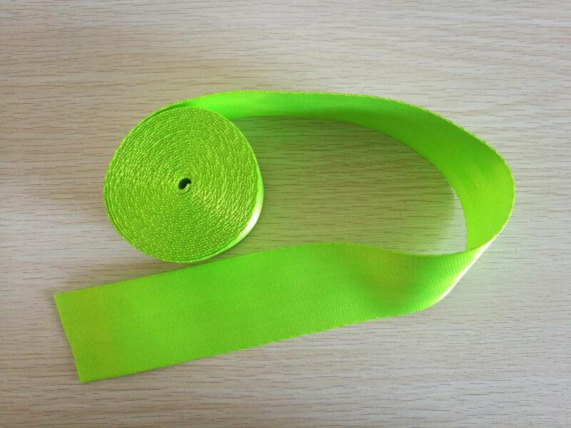 Seat Belts Fluorescent Green 3.6m Webbing 3 Point Auto Racing Front Safety 360CM