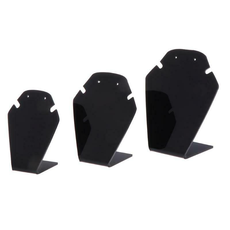 1 Set Jewelry Display Shelf Necklace Pendant Earrings Stud Stand Holder Showcase