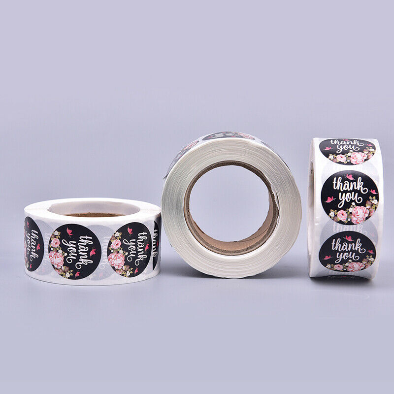500PCS/Roll Stickers Seal Labels Handmade Custom Thank You Stick.l8