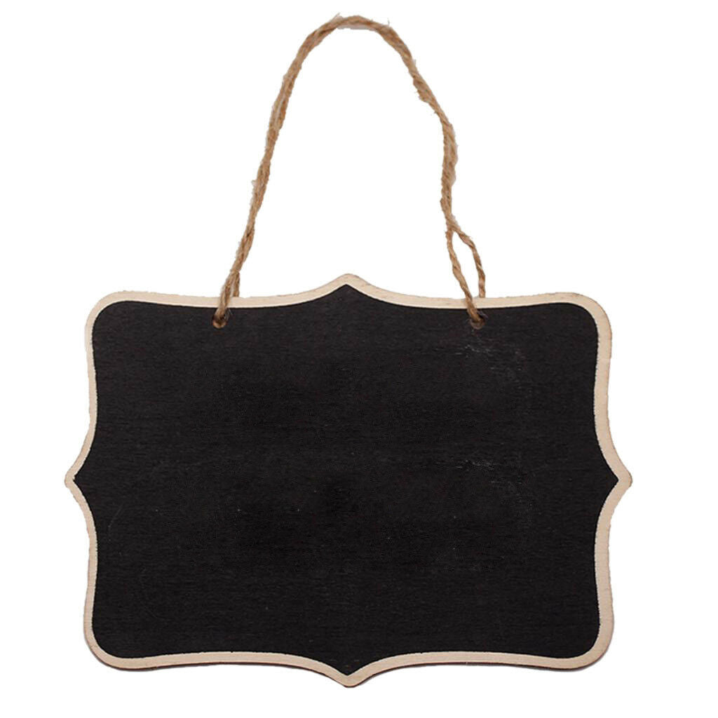 4Pcs Mini Hanging Chalk Board Blackboard Memo Garden Plant Sign Note Plate 1