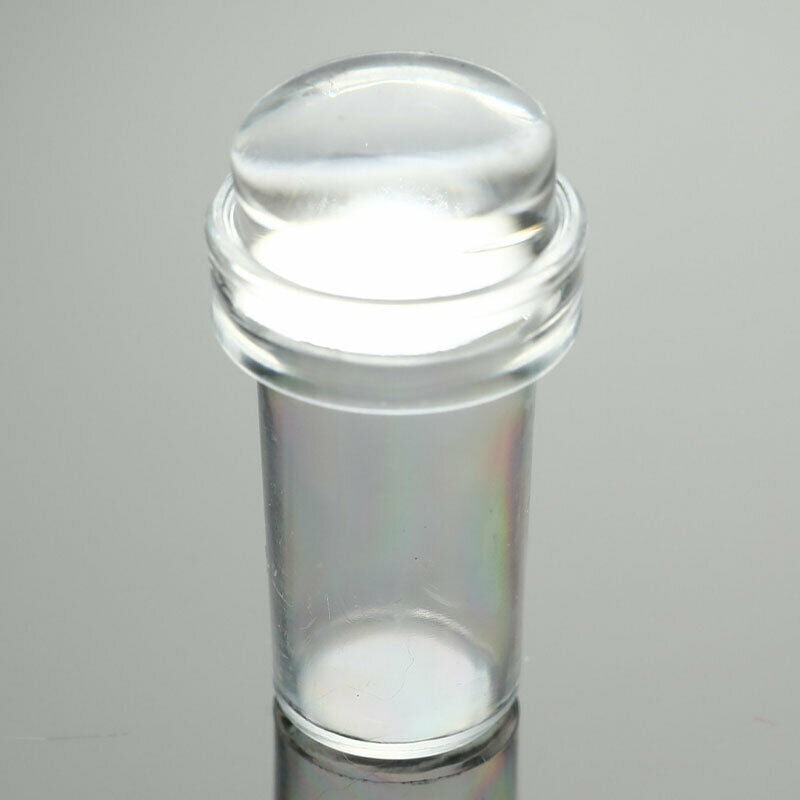 2.4cm Jelly Nail Art Stamper Scraper Set DIY Design Silicone Stamping ToolsJ Kt