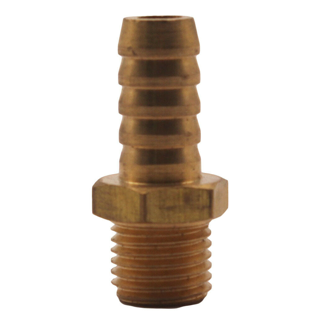 M14X1.5 Male to 7/16''(11mm) Hose ID Brass Barb Reducer SPLICER Fitting