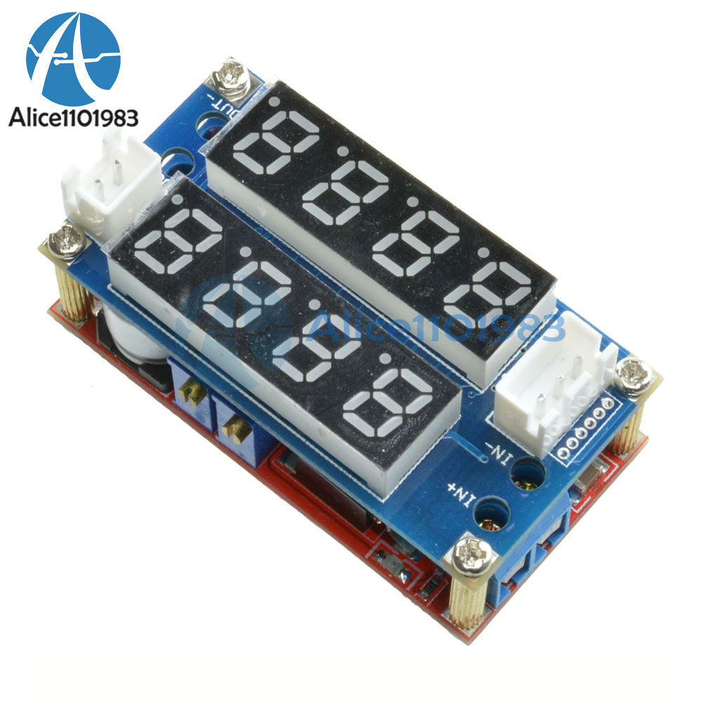 2PCS 5A Adjustable Display Step Down charge Module LED Panel Voltmeter Ammeter