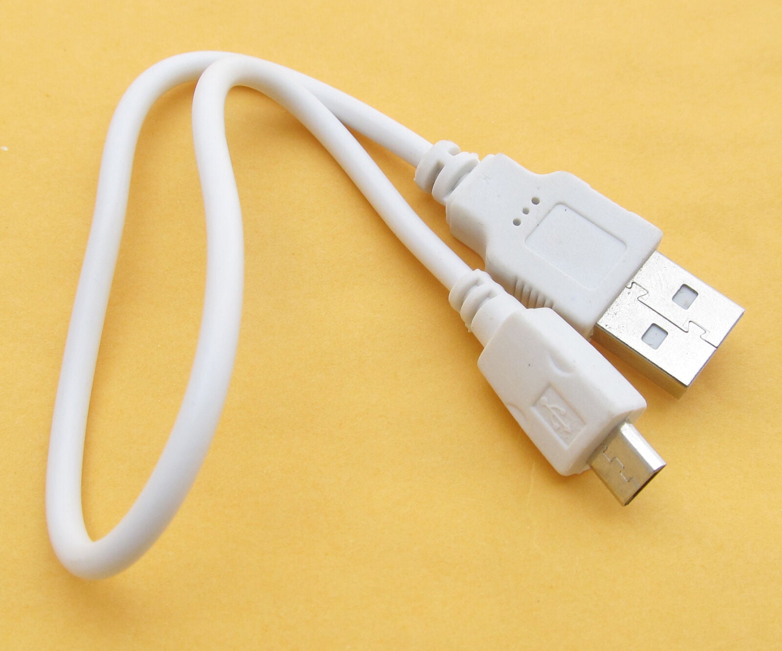 5pcs White 30cm Micro USB PC Power Charge Cable for Mobile Cell Phone Universal