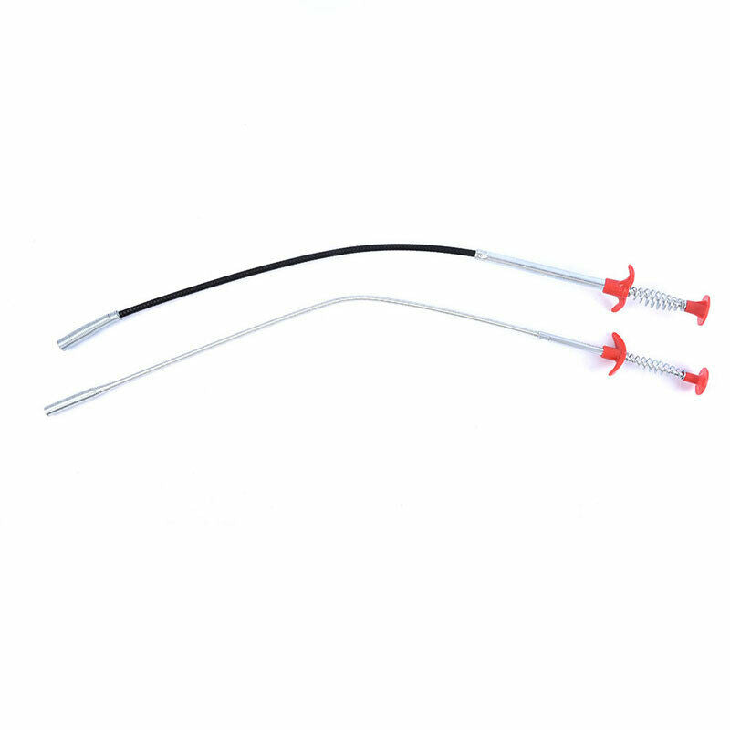 2pcs 60cm Drain Pipe Dredging Dredge Unblocker Drain Sink Sewer Cleaning TooBDA