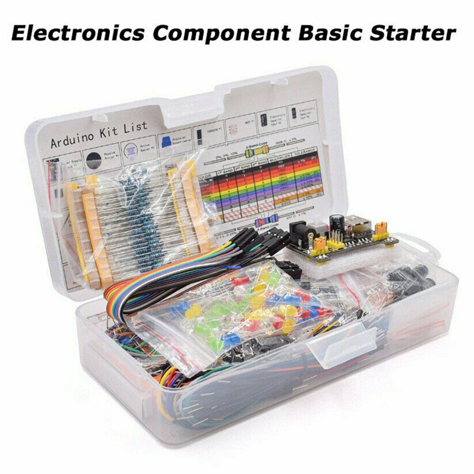 1 Set 830 Breadboard Cable Resistor Electronic Component Starter For Arduino