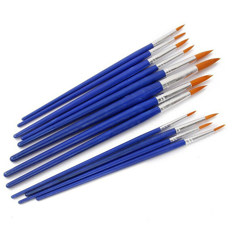12pcs Paint Brushes Paint  Size Assorted Z9W9