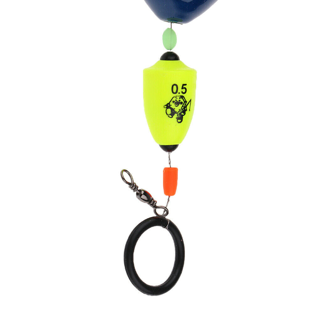 Sea Pole Ocean Rock Fishing Floats Plastic Sliding Floating Buoy Kit 0.8#