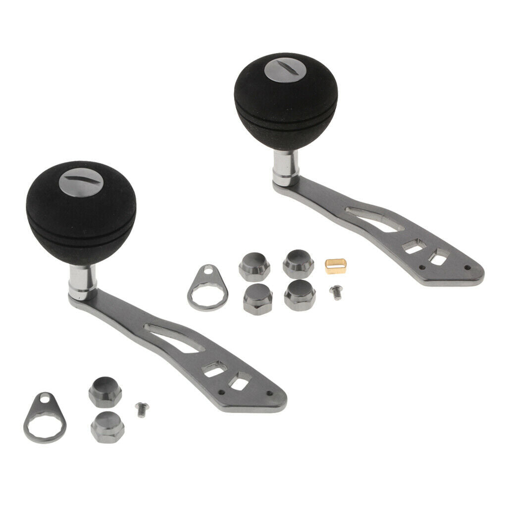 2 Pcs Universal Fishing Reel Handle Knob Grip for Baitcasting Left / Right
