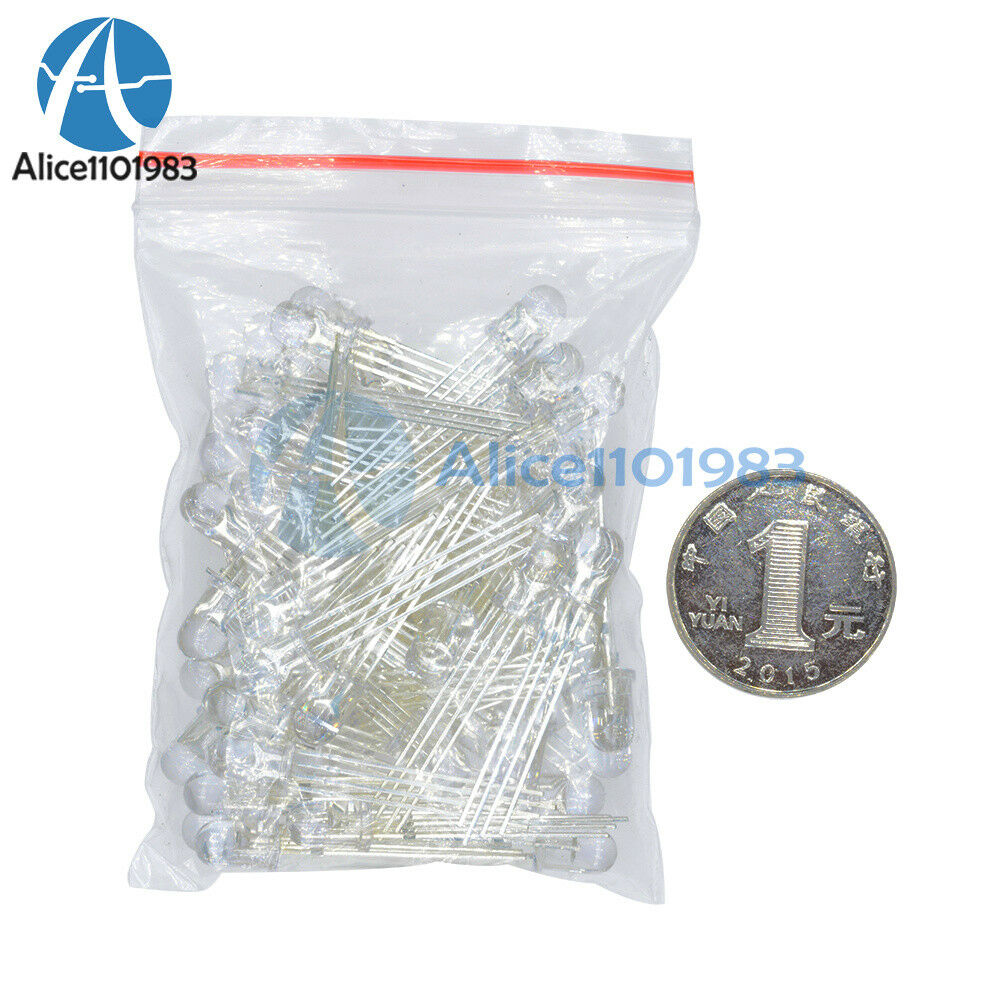 500Pcs 5mm 4pin RGB Tri-Color Common Cathode LED light Red Green Blue