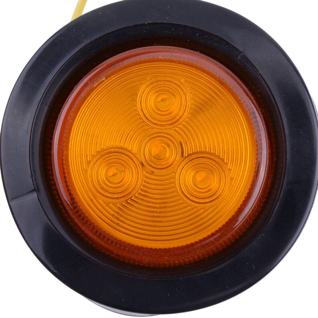 4pcs 2" inch Round Side Marker LED Clearance Light Grommet for Truck Trailer