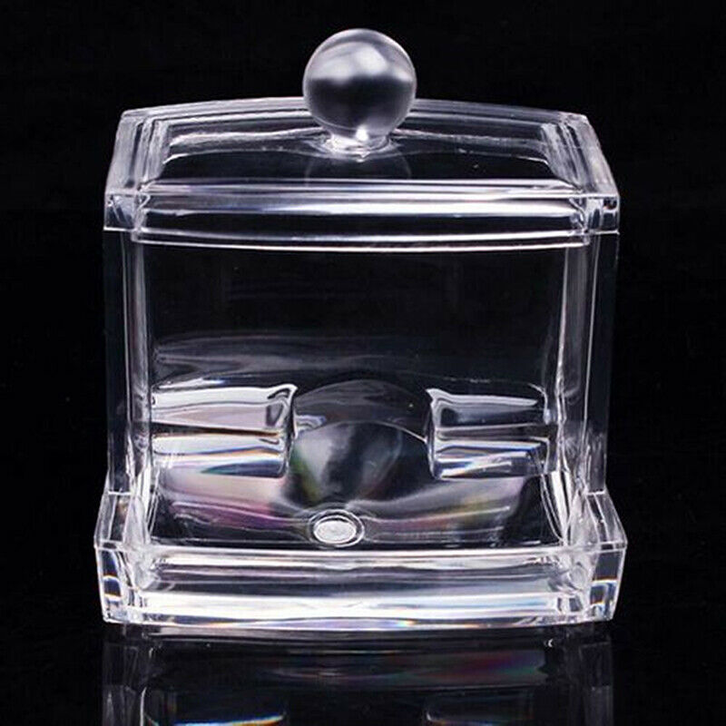 Acrylic Cotton Swabs Storage Holder Box Portable Transparent Makeup Cotton C FT