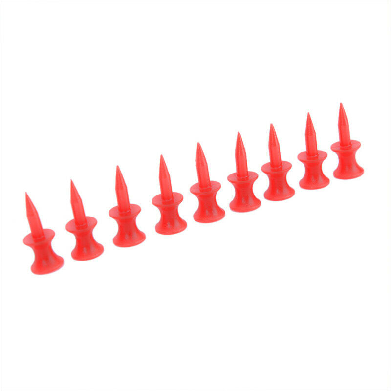50 Pcs Red Golf Tee Sport Double-deck Golf Ball Tees 31MMJADD